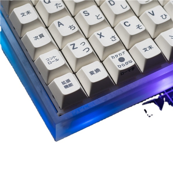 Mechanical Keyboard Polycarbonate TGR Matrix Famous Keyboard Custom Laser Engraving logo Custom Keyboard Service
