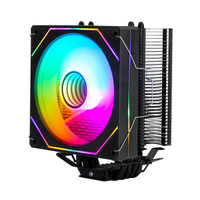 QiuzAim ordinateur de bureau 1150CPU dissipateur thermique 4 Tubes en cuivre 12cm lumineux 1700CPU ventilateur B85 refroidi par Air PWM1200 I7