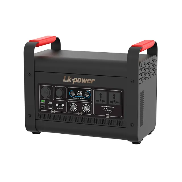 Large Capacity Super Hiking Camping Portable Power Station 2000W Lifepo4