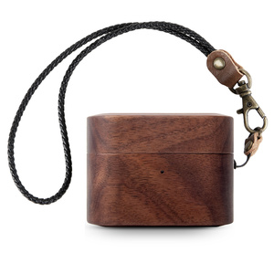 Funda de protección completa de 360 grados para auriculares, inalámbrica para <span class=keywords><strong>12</strong></span> 3 <span class=keywords><strong>Airpods</strong></span> Carcasa de madera, novedad - Product Image 1