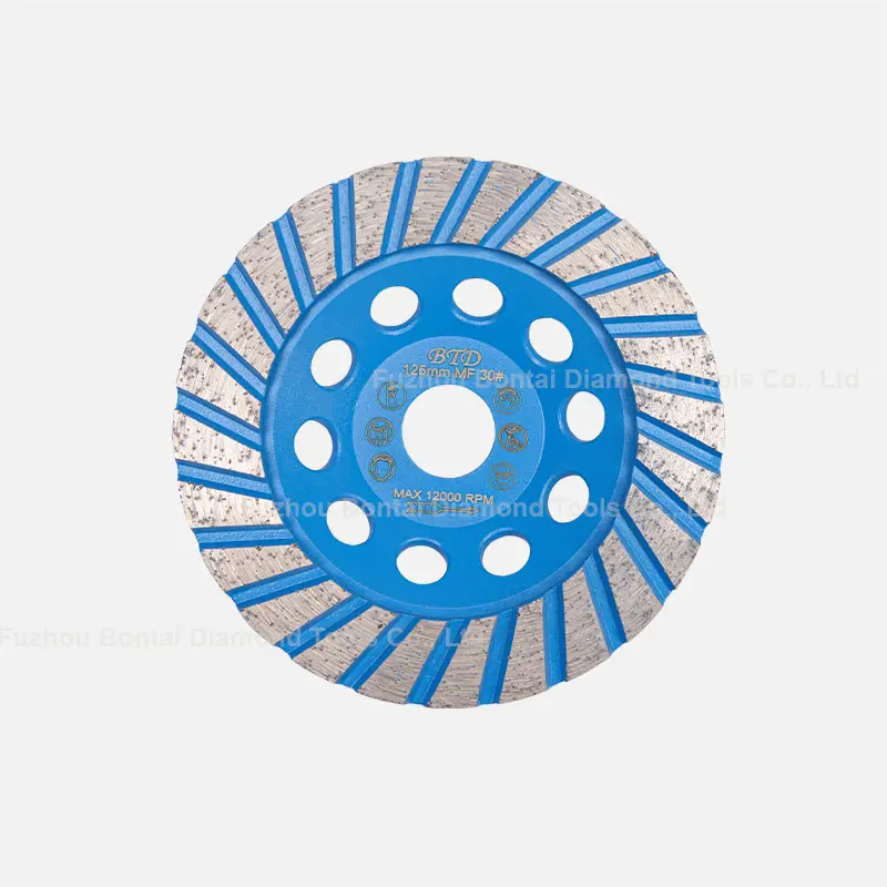 Bontai 5 Inch Diamond Cup Wheel Flag Segments Grinding Cup Wheel For Concrete