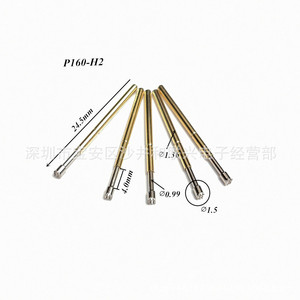 P160 H2 2 #   Sonda de resorte de nueve puntas con dientes de sierra H1.5, pin de prueba metálico de 1.36mm, piezas de instrumentos - Product Image 5