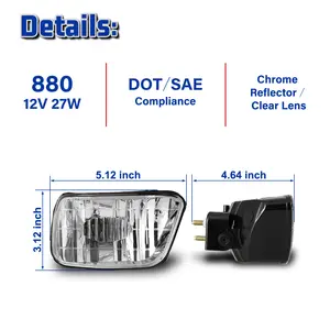 Đèn Sương Mù Winjet Chất Lượng Cao Cho Đèn Sương Mù Thay Thế 2002-2009 Chevy Trailblazer 2003-2008 Isuzu Ascender - Product Image 5