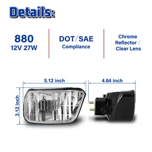 مصباح الضباب وينفت هايت, مصباح الضباب هايت الجودة لـ 2002-2009 تشيفي تريل بليزر 2003-2008 إيسوزو اسيندر استبدال مصابيح الضباب