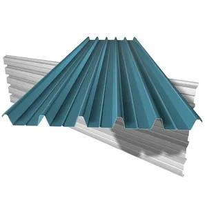 Vendas por atacado chapa de aço corrugado galvanizado para telhados RAL9001 RAL9002 chapa de telhado colorida