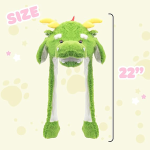 Disfraz de Cabeza de Dragón con Patas Abatibles de 22 Pulgadas y Orejas Saltones, Cubierta de Peluche Divertida para Disfraz de Fiesta, <span class=keywords><strong>Sombrero</strong></span> de Cosplay de Dragón Gracioso - Product Image 3