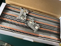 Connecteur électrique à passage de fil PT2.5 en plastique, à ressort, 2,5 mm, bornier sur rail DIN, plaqué laiton, 800V