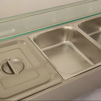 Bain-marie électrique de table en acier inoxydable de qualité commerciale Fuqi, robuste, pour buffet, design moderne et écologique