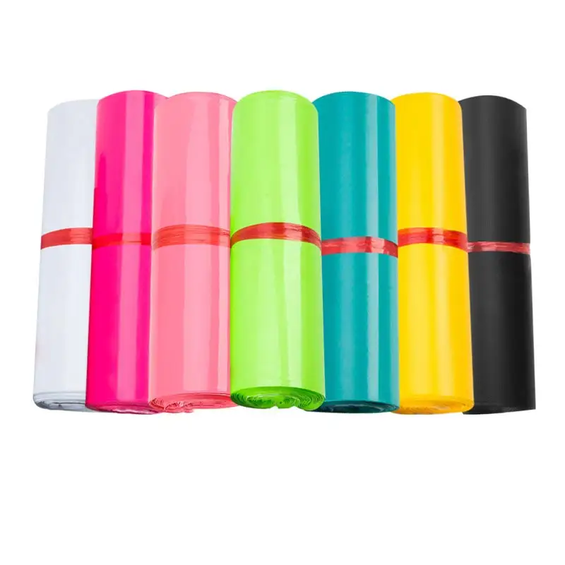 En Stock 17x30cm colorido Express autoadhesiva correo portador paquete bolsa de mensajería Malasia talla envío bolsas