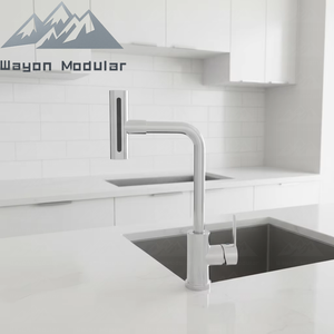 Wayon Modern Square Foldable Kitchen Faucet With Dual Mode Water Flow for Window Sink - Product Image 1