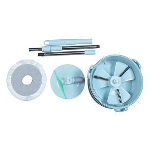 Serpillière à séchage magique en microfibre avec tête en métal pour le nettoyage ménager, type à presser, Super Easy Life, 360 degrés - Product Image 1