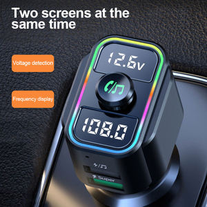 MP3 portátil para automóvil para reproductor <span class=keywords><strong>Bluetooth</strong></span> 5,0 Transmisor FM conectado USB con función de llamadas manos libres - Product Image 3