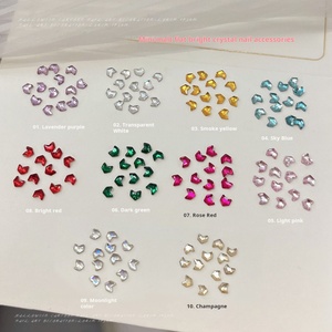 Adorno de Uñas con Diamantes Planos Mini Malt, Brillante, Transparente, Blanco, Rosa, Azul, para Decoración de Uñas DIY - Product Image 2