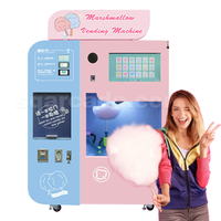 Distributeur mobile de bonbons à fleurs fonctionnant avec des pièces de monnaie aux philippines/distributeur automatique de barbe à papa/distributeurs intelligents