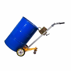 Chariot à bidons d'huile industriel de type bec d'aigle, roues en nylon résistantes à l'abrasion, conteneur à roulettes à quatre roues, OEM acier plastique 450 kg - Product Image 4
