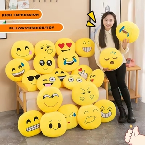 Emo Ji Wholesale Cute Office Chair Pad Cushions Funny Hand Warmer Cover <strong>Pillow</strong> Lumbar <strong>Pillows</strong> Seat Cushions Plush Doll Factory - Product Image 1