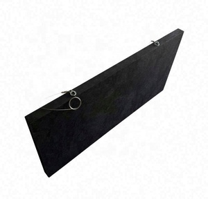 Nouveaux matériaux de décoration de plafond 2026 : Plaque en fibre de verre gris-noir 80, design <span class=keywords><strong>cinéma</strong></span>, panneau acoustique suspendu en fibres minérales - Product Image 1