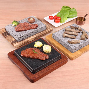 Plaques de cuisson en <span class=keywords><strong>pierre</strong></span> volcanique pour grillades chaudes, steaks et barbecues, en granit - Product Image 4