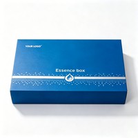 Boîte cadeau magnétique de luxe avec insert en mousse EVA, boîte à cosmétiques, boîte à parfum, boîte à huile essentielle, emballage en papier pour emballage de peptides
