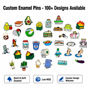 Broche de sécurité personnalisée en métal émaillé rigide sur le thème de l'anime, artisanat durable pour <span class=keywords><strong>les</strong></span> cadeaux du Nouvel An chinois et de la Fête des Pères - Product Image 1
