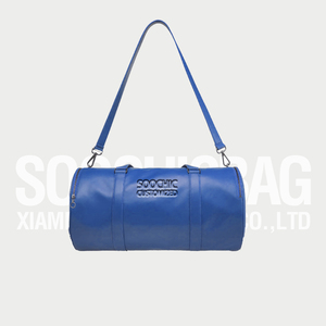 <span class=keywords><strong>Soochic</strong></span> robe bleu foncé voyage loisirs sac polochon unisexe grand cuir luxe sac de week-end personnalisé haut fermeture éclair hommes sac de week-end - Product Image 1