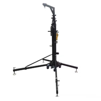 Soporte de Elevación para Iluminación de Escenario Exterior de 6 Metros de Altura y 350 kg de Carga, Soporte Plegable para Altavoces Line Array de DJ de Alta Resistencia