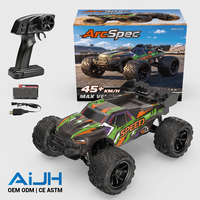 AiJH 45KM/H Camion RC professionnel 4x4 1:16 haute vitesse tout-terrain, voiture de course hors route, vente en gros pour adultes, cadeaux