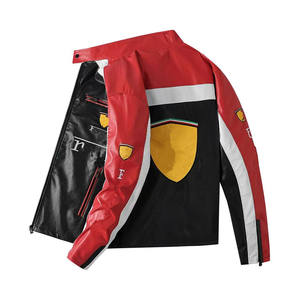 Racing Suit Motorcycle Go Kart Motorcycle PU Customizable logo Top <strong>Ferraris</strong> Fashion Casual Outdoor <strong>F1</strong> Team <strong>Jacket</strong> - Product Image 4