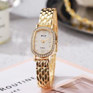 Reloj de Pulsera Elegante para Mujer con Esfera Ovalada, Cuarzo, Caja de Aleación con Escala y Correa de Aleación - Product Image 2