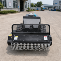 Tondeuse à gazon électrique sans fil multifonction à chenilles, télécommandée, avec batterie au lithium, 550 mm 800 mm