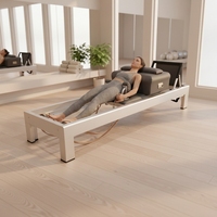 MJD Klassischer Aluminium-Reformer, Hochwertiges Kommerzielles Pilates Core-Bett, Geeignet für Kernkraft-Übungen