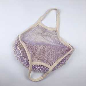 Bolsas de Playa de Verano con Cordón, de Tela Suave, Reutilizables, de Malla de Algodón, para Compras, para Frutas - Product Image 1