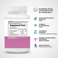 Complément alimentaire en gros Myo-Inositol et D-Chiro Inositol – Capsules de mélange Myo-Inositol et D-Chiro Inositol