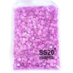 โอเลย่า SS3-SS30 AB คริสตัลติดเล็บแบบแบน ไม่ใช้ความร้อน ขายส่ง คริสตัลแก้วเรืองแสงสำหรับตกแต่งเล็บ ติดกาวได้ - Product Image 3