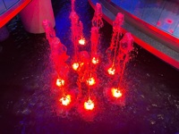 Pompe de fontaine LED en acier inoxydable étanche IP68 DMX512 programmable en temps réel, lumière de piscine musicale aquatique sous-marine