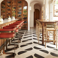 Ensemble de meubles de salle à manger Songdesign, style américain, luxe moderne, bois massif, personnalisable, pour hôtel, restaurant, tables carrées, chaises, café