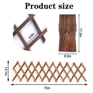 Support mural vertical en bois pour plantes, <span class=keywords><strong>treillis</strong></span> mural extensible, cadre de <span class=keywords><strong>treillis</strong></span> en bois suspendu - Product Image 3