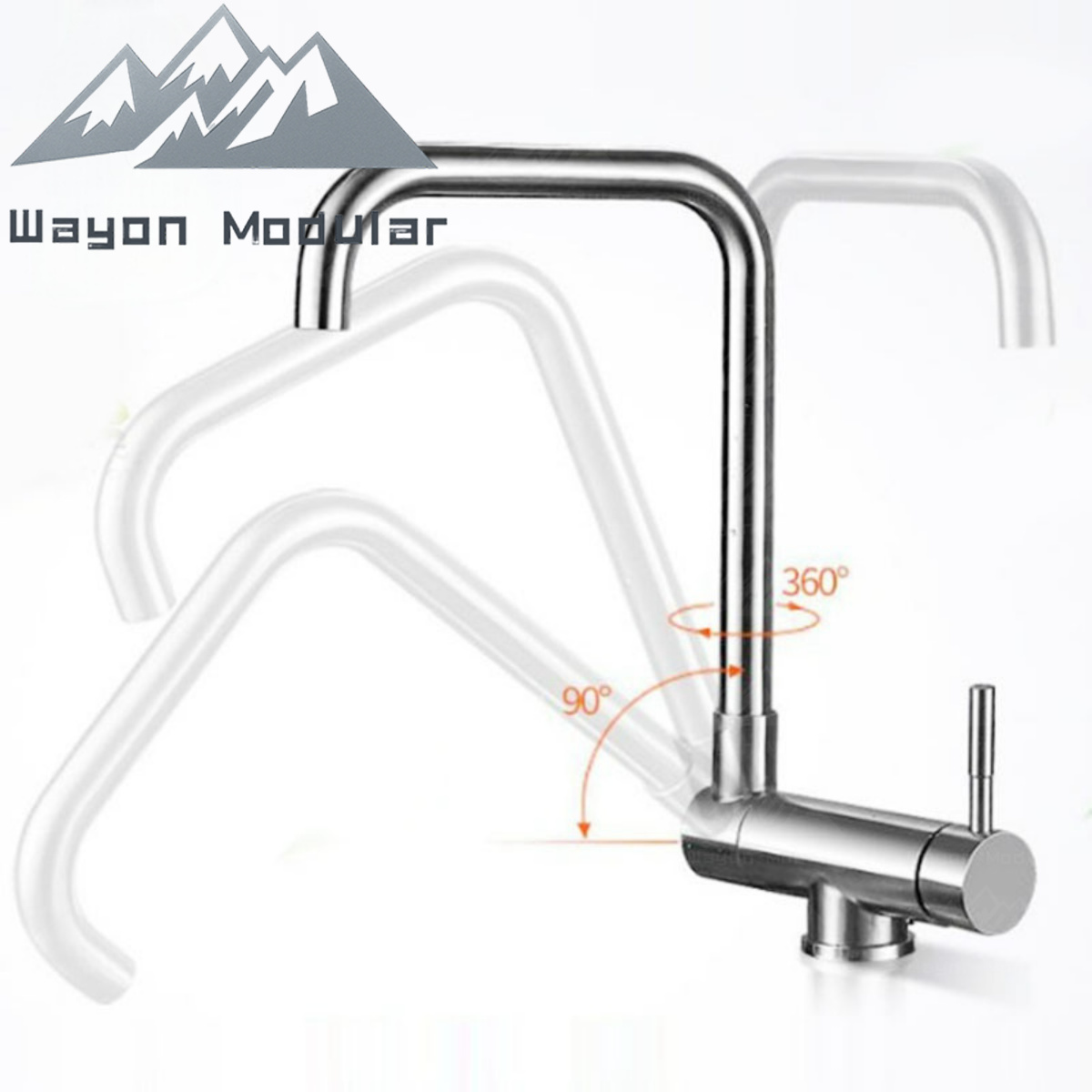 Inside opening window faucet