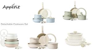 Đức Chất lượng cao 10-Piece không dính Cookware Set Die Cast cổ điển thiết lập của chậu và chảo Chứng Khoán nồi nấu ăn sâu chiên chậu - Product Image 6