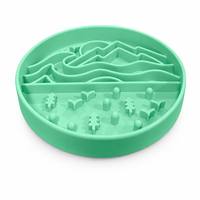 Gamelle anti-glouton pour chien OEM ODM, gamelle interactive pour une alimentation saine, en silicone antidérapant, écologique, pour une alimentation lente