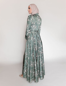 Vestidos de cintura estrecha para mujer, ropa islámica, Jalaba musulmana sólida, Ramadán, borla de Dubái, Jalabiya, gran oferta - Product Image 2