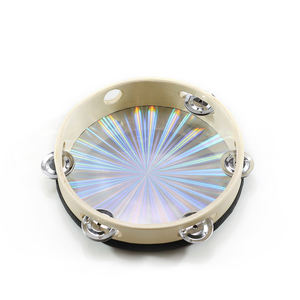 <span class=keywords><strong>Instrumento</strong></span> de tambor educativo Musical de percusión de fábrica para Ktv parte Metal Jingles pandereta para Iglesia tambor de mano de 6 pulgadas - Product Image 5