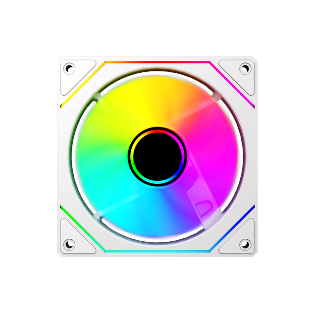 ZeroMaster RGB LED Silent 4Pin Connector Plastic Chassis Cooling Fan for Gaming Office Computer Case Radiator CPU Cooling Boxed