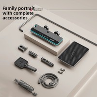 Ensemble de douche thermostatique à effet pluie haute pression 4 fonctions avec interrupteur à touches piano et affichage numérique LED, idéal pour les salles de bain d'hôtel - Nouveauté 2026, Vente Flash