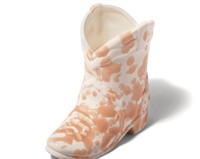 Bougie parfumée en céramique en forme de botte de cowboy western, décoration d'intérieur, porte-bougie décoratif, cadeau, vente en gros, ODM, faible MOQ