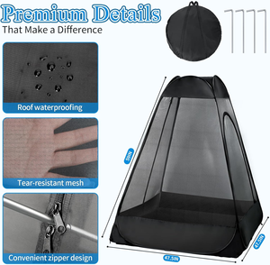 <span class=keywords><strong>Tente</strong></span> <span class=keywords><strong>de</strong></span> <span class=keywords><strong>pêche</strong></span> légère personnalisée pour 1 personne, installation rapide, protection anti-insectes, toit imperméable, <span class=keywords><strong>tente</strong></span> <span class=keywords><strong>de</strong></span> <span class=keywords><strong>pêche</strong></span> <span class=keywords><strong>de</strong></span> nuit - Product Image 4
