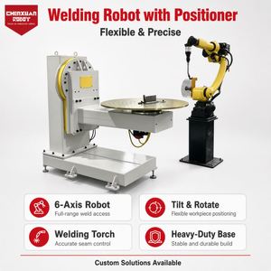 Estación de Soldadura Robótica Flexible, Robot de Soldadura de 6 Ejes con Posicionador de Inclinación y Rotación para Soldadura Automática de Componentes Metálicos - Product Image 2