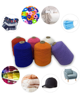 Fil élastique en caoutchouc à double enveloppe pour le tricot de chaussettes, matière première pour les chaussettes de football