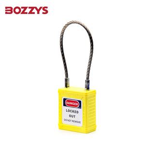 Candado de Cable de etiquetado de bloqueo de seguridad con grillete largo de alambre de acero inoxidable LOTO con llaves iguales para revisión de equipos industriales - Product Image 5