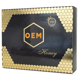Boîte de miel aux herbes de luxe VIP, fournisseur d'emballages personnalisés OEM, idéale pour l'emballage de miel pour adultes - Product Image 1